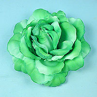 Large Flower Hair Clip and Ponytail Fastner with Glitter