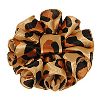 Large Satin Chiffon Print Jaw Clip Claw Bows
