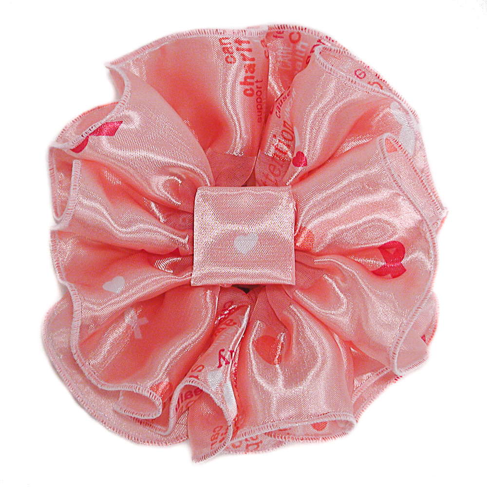 Large Satin Chiffon Print Jaw Clip Claw Bows, a fashion accessorie - Evening Elegance