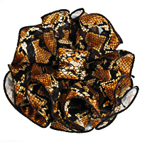 Animal Print Clip Claw Jaw Bows Large Satin Chiffon