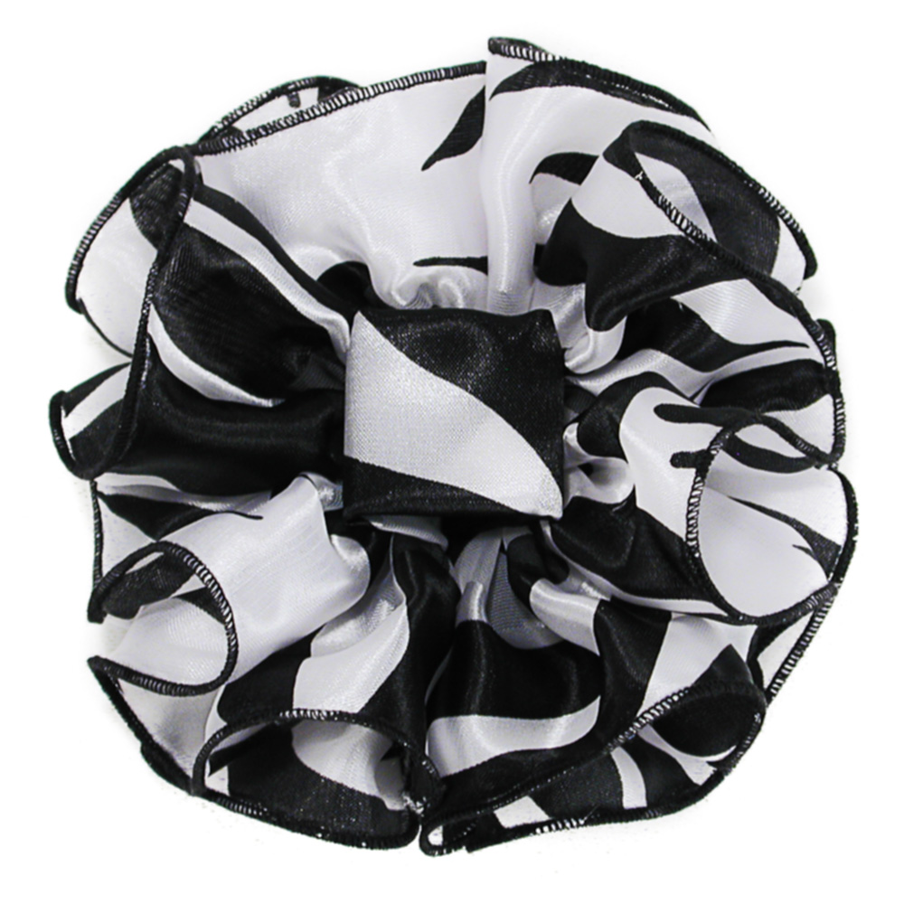 Animal Print Clip Claw Jaw Bows Large Satin Chiffon, a fashion accessorie - Evening Elegance