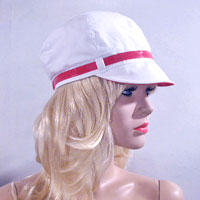 White Cap with Colored Bank
