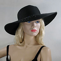 Sun Hat with Tiny Sparkling Stones on Brim