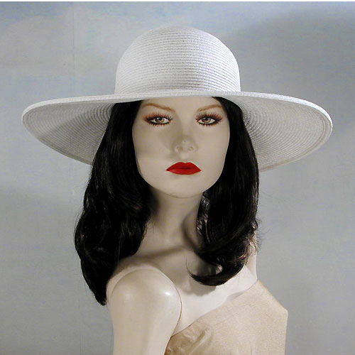 Sun Hat with Tiny Sparkling Stones on Brim, a fashion accessorie - Evening Elegance