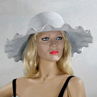 Light Blue Ruffled Sun Hat
