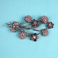 Flower and cone pin
