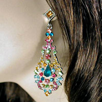 Large Multicolored Earrings
