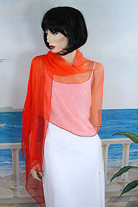 Pure Silk Scarf or Light Shawl Wrap