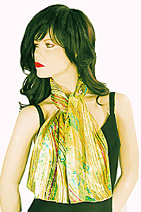 Bright Swirled Long Neck Scarves