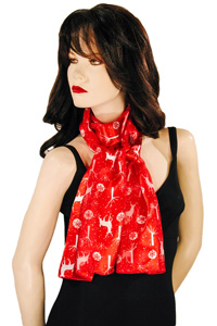 Reindeer and Snowflake Christmas Holiday Scarves