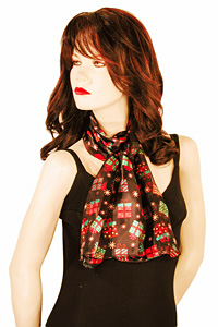 Christmas Scarf with Gift Boxes