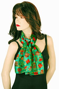 Christmas Scarf with Gift Boxes