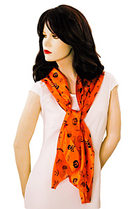 Halloween Scarf with Cute Icons