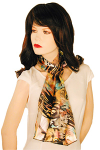 Colorful Animal Print Long Scarf