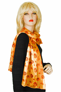 Halloween Scarves with Pumpkins