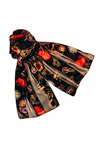 New Years Eve Long Silky Scarf